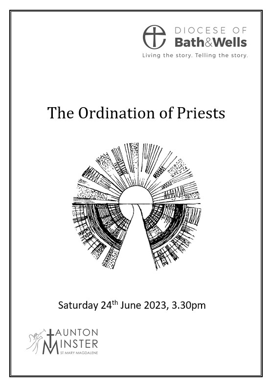 Ordination of Priests ~ Saturday 24 June 2023, 3.30pm