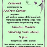 Concert: Josephine Cresswell & Andrew Carter