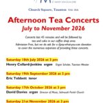 Afternoon Tea Concerts – July to November