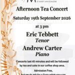 Concert - Eric Tebbett (Tenor) & Andrew Carter (Piano)